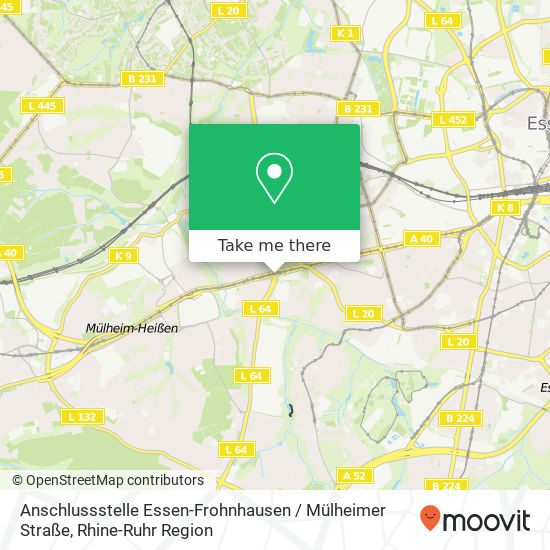 Anschlussstelle Essen-Frohnhausen / Mülheimer Straße map