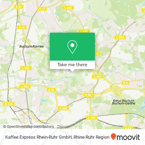 Kaffee Express Rhein-Ruhr GmbH map