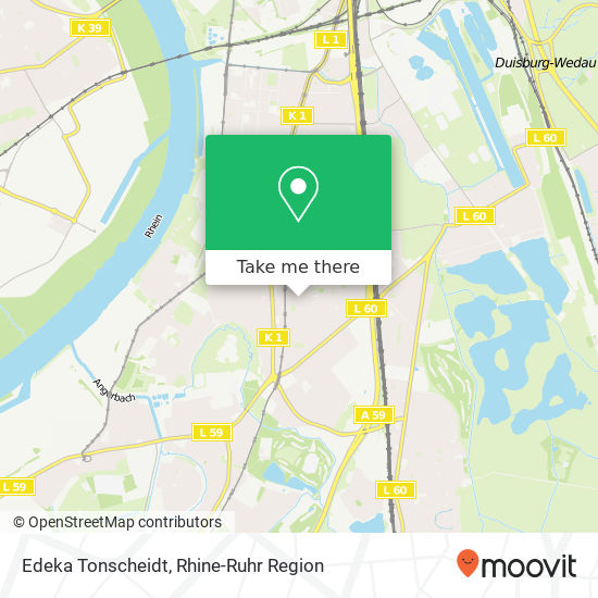 Edeka Tonscheidt map