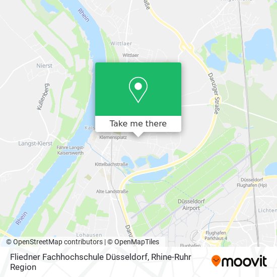 Fliedner Fachhochschule Düsseldorf map