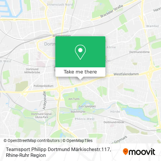 Карта Teamsport Philipp Dortmund Märkischestr.117