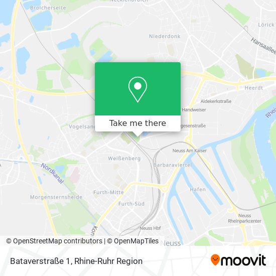 Bataverstraße 1 map