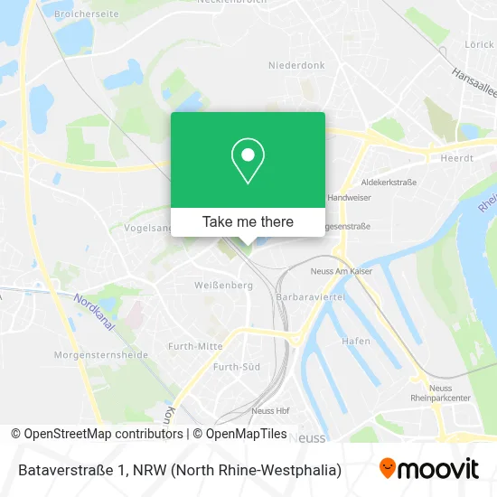 Bataverstraße 1 map
