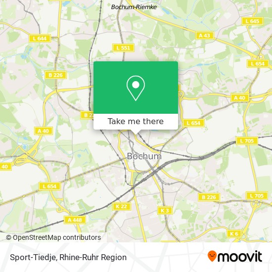 Sport-Tiedje map