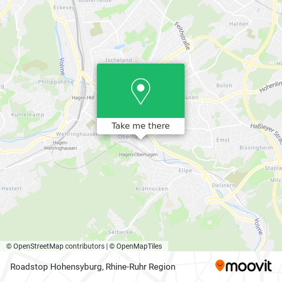Roadstop Hohensyburg map