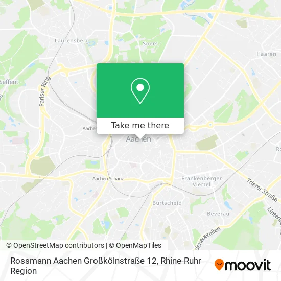 Карта Rossmann Aachen Großkölnstraße 12