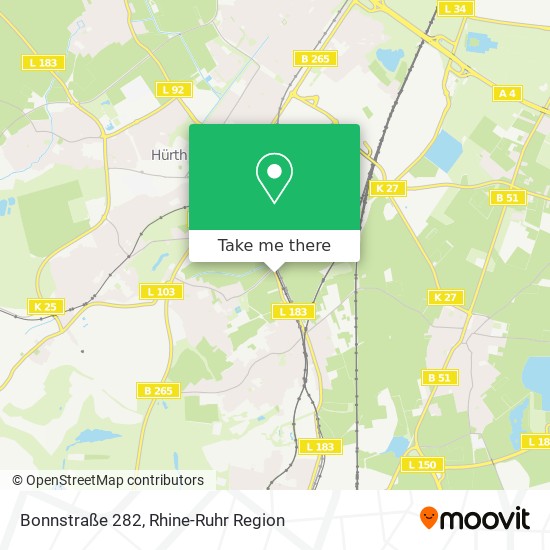 Bonnstraße 282 map