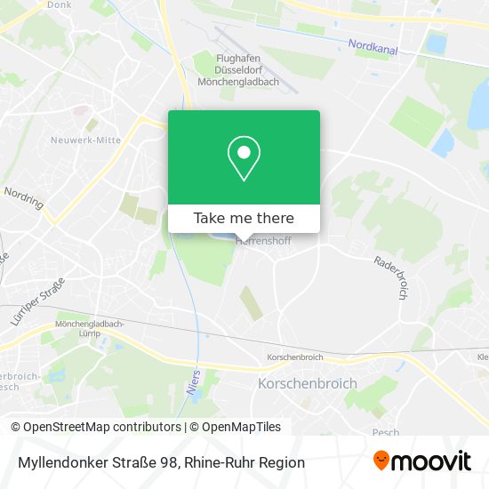 Myllendonker Straße 98 map