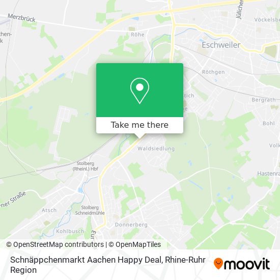 Schnäppchenmarkt Aachen Happy Deal map