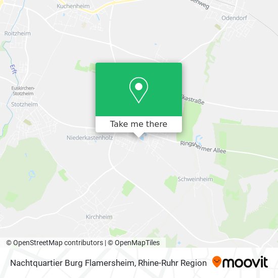 Nachtquartier Burg Flamersheim map