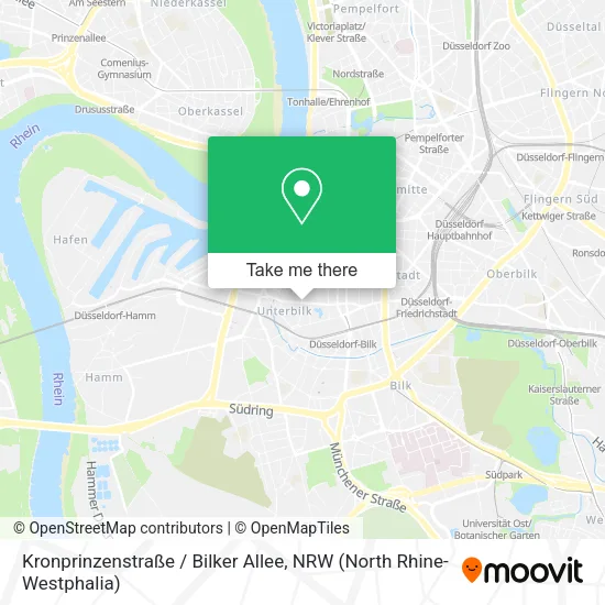 Kronprinzenstraße / Bilker Allee map