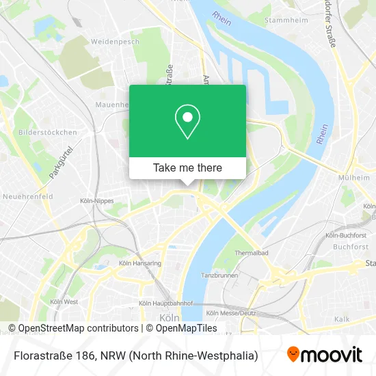 Florastraße 186 map