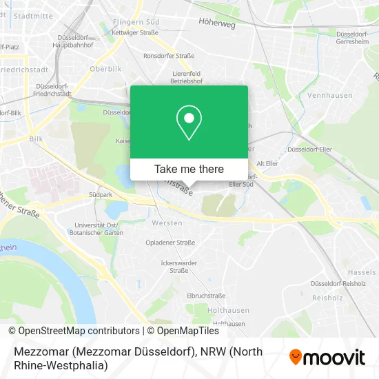 Карта Mezzomar (Mezzomar Düsseldorf)