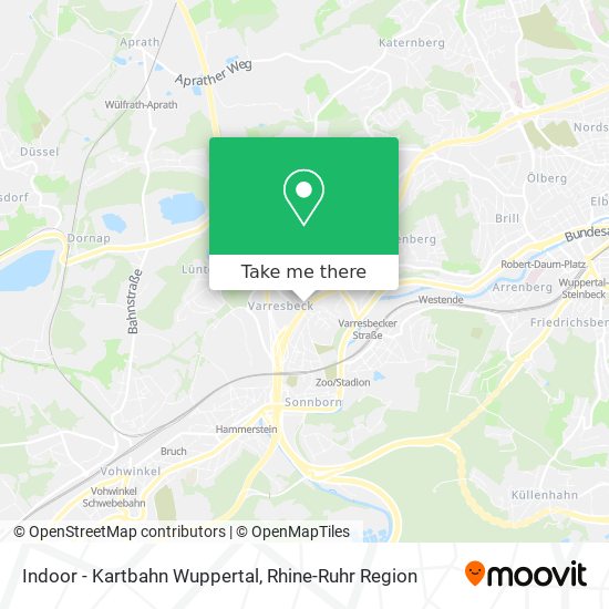 Indoor - Kartbahn Wuppertal map