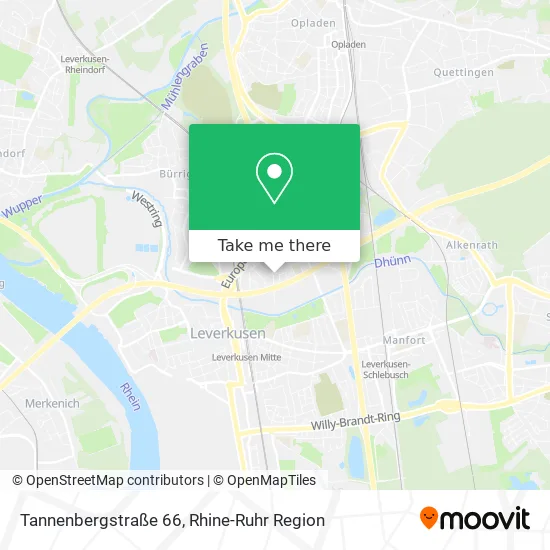 Карта Tannenbergstraße 66