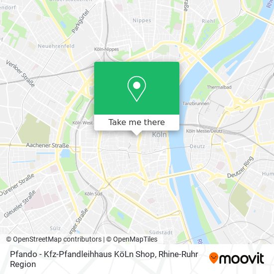 Pfando - Kfz-Pfandleihhaus KöLn Shop map