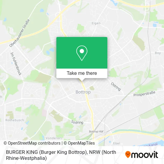 Карта BURGER KING (Burger King Bottrop)