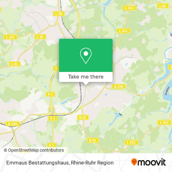 Emmaus Bestattungshaus map