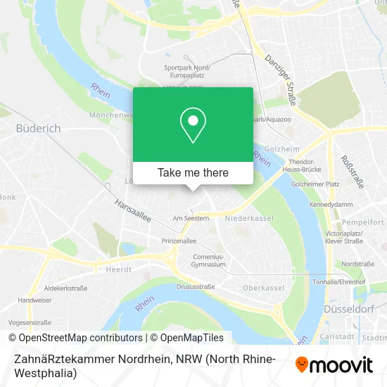 Карта ZahnäRztekammer Nordrhein