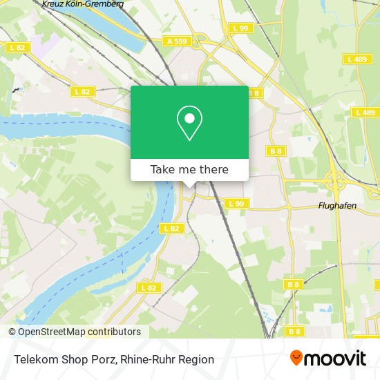 Telekom Shop Porz map