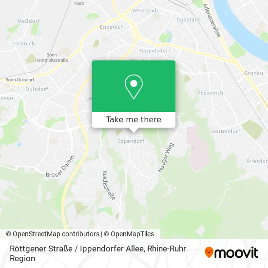 Карта Röttgener Straße / Ippendorfer Allee