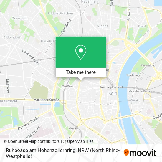 Карта Ruheoase am Hohenzollernring