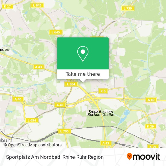 Sportplatz Am Nordbad map