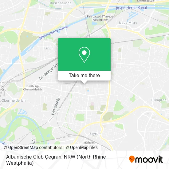 Карта Albanische Club Çegran