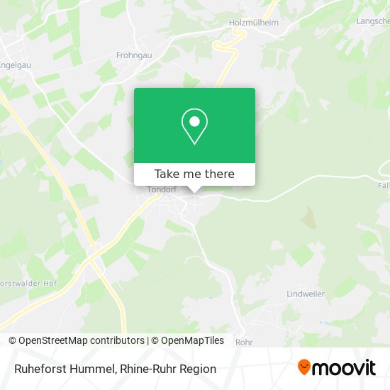 Ruheforst Hummel map