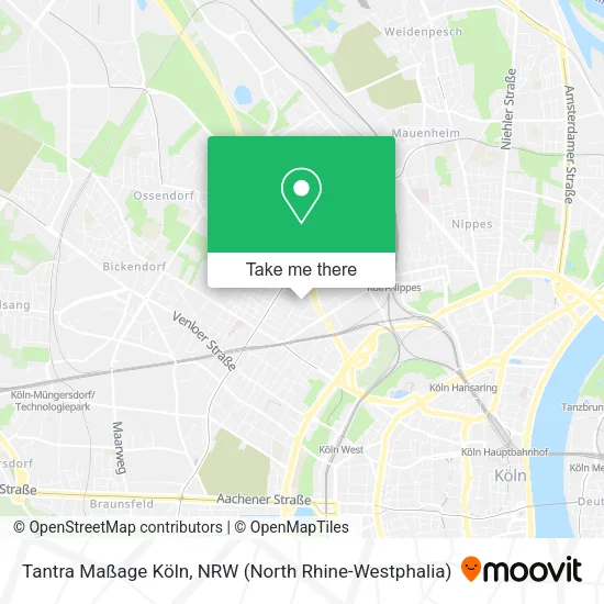 Карта Tantra Maßage Köln