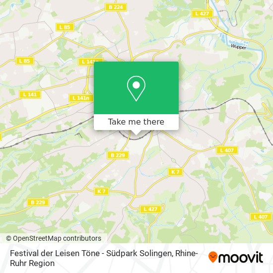 Карта Festival der Leisen Töne - Südpark Solingen