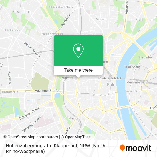 Карта Hohenzollernring / Im Klapperhof