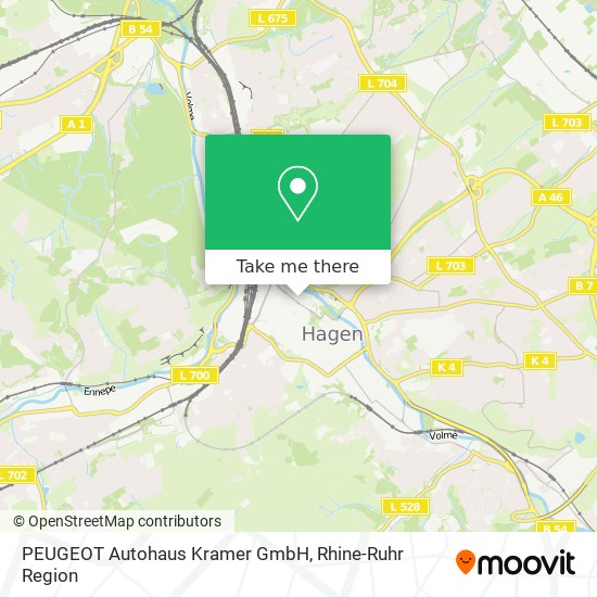 Карта PEUGEOT Autohaus Kramer GmbH