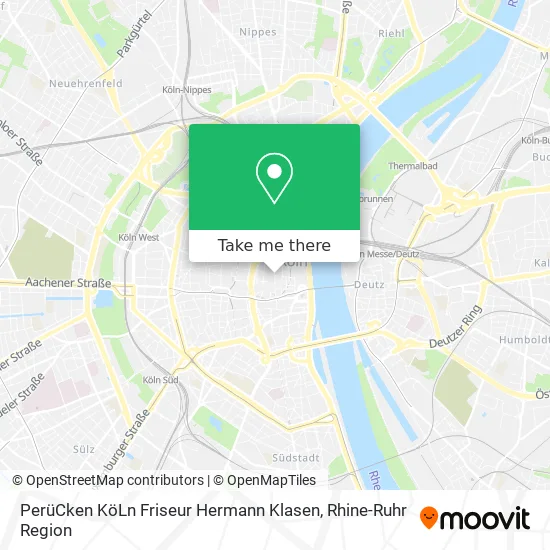 Карта PerüCken KöLn Friseur Hermann Klasen