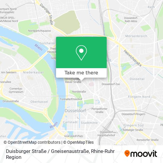 Карта Duisburger Straße / Gneisenaustraße