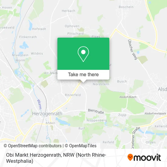 Карта Obi Markt Herzogenrath