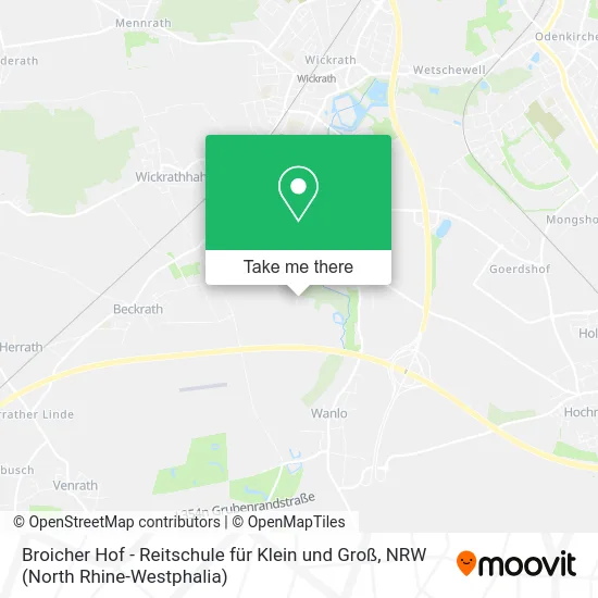 Карта Broicher Hof - Reitschule für Klein und Groß