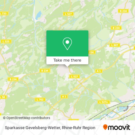 Карта Sparkasse Gevelsberg-Wetter