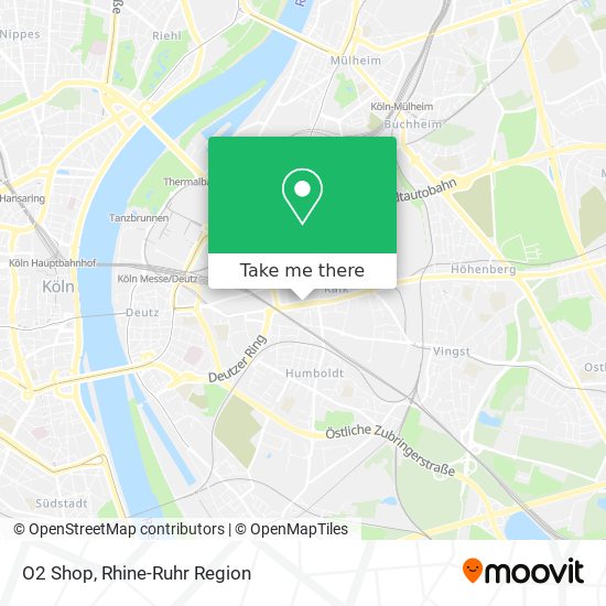 O2 Shop map