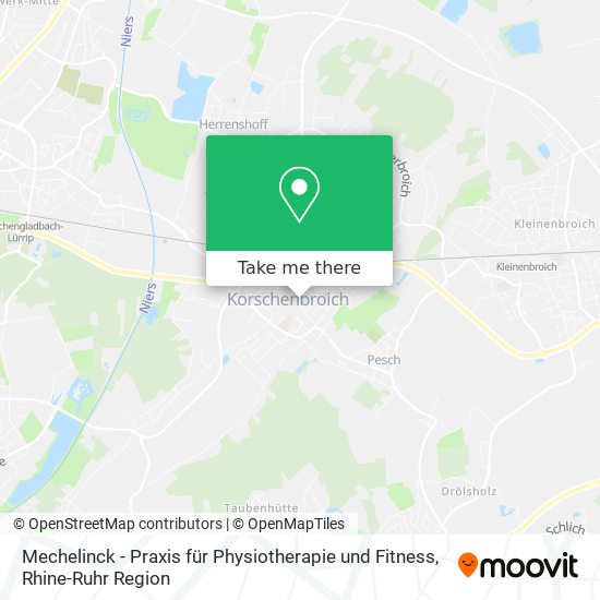 Mechelinck - Praxis für Physiotherapie und Fitness map