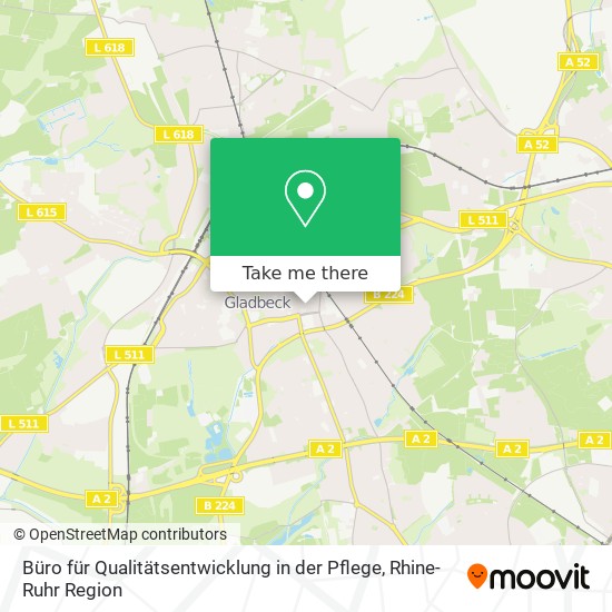 Büro für Qualitätsentwicklung in der Pflege map