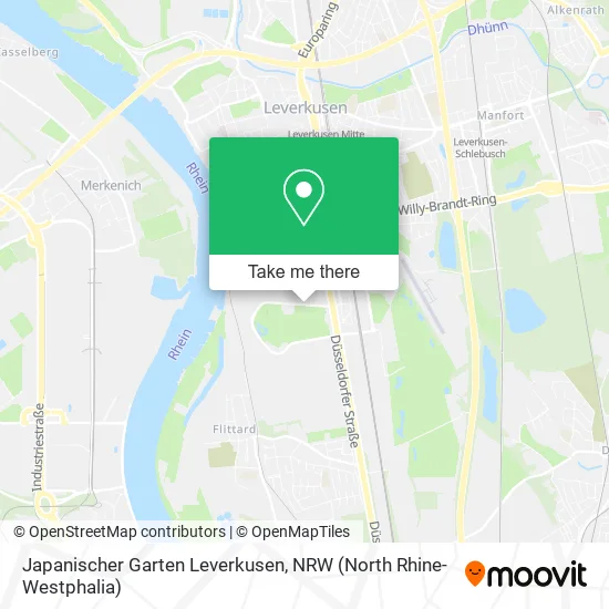 Карта Japanischer Garten Leverkusen