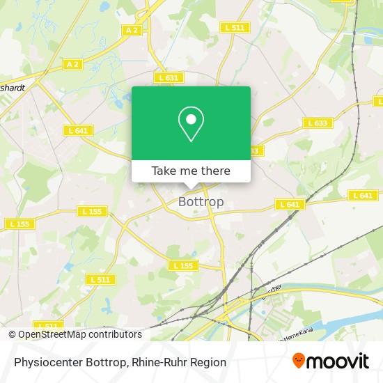 Physiocenter Bottrop map