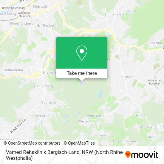 Карта Vamed Rehaklinik Bergisch-Land