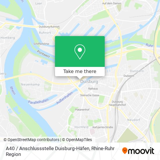 A40 / Anschlussstelle Duisburg-Häfen map