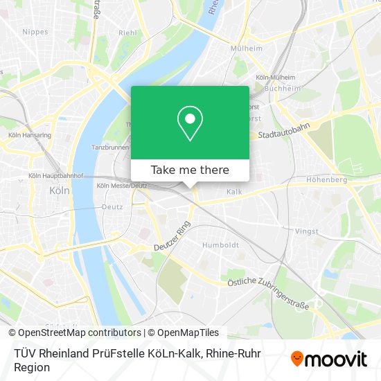 TÜV Rheinland PrüFstelle KöLn-Kalk map