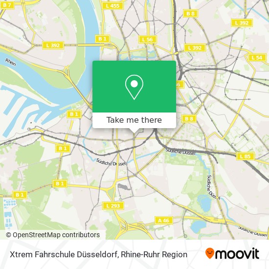 Xtrem Fahrschule Düsseldorf map