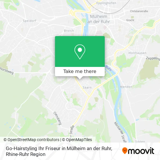 Карта Go-Hairstyling Ihr Friseur in Mülheim an der Ruhr