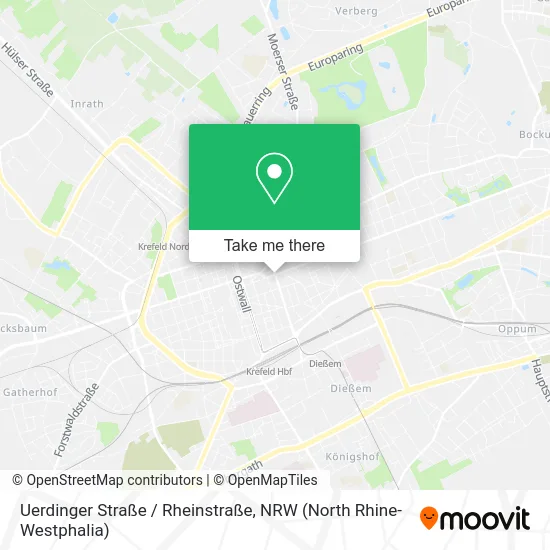 Карта Uerdinger Straße / Rheinstraße