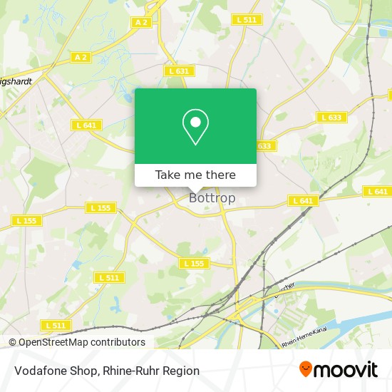 Vodafone Shop map